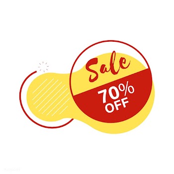 70% off SALE badge vector | Free stock vector - 501344