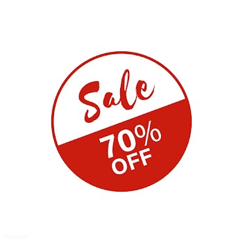 70% off SALE badge vector | Free stock vector - 501347