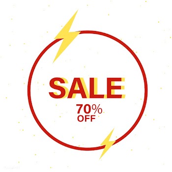 70% off SALE badge vector | Free stock vector - 501354