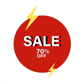70% off SALE badge vector | Free stock vector - 501357