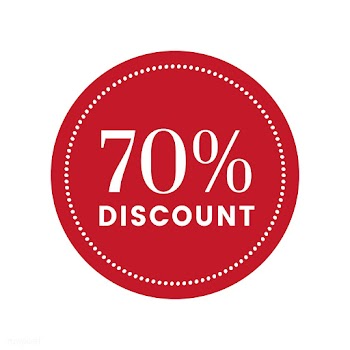 70 percent off sale badge vector | Free stock vector - 471043