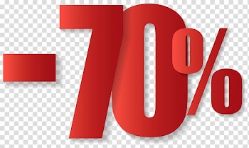 -70% signage, Sales T-shirt Clothing Fashion accessory,,70% Off Sale transparent background PNG clipart
