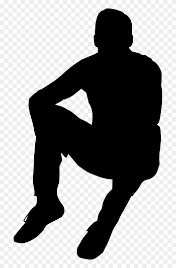 709 × 1200 Px - People Sitting Silhouette