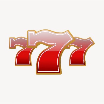 777 numbers clipart, red font | Free Vector - rawpixel