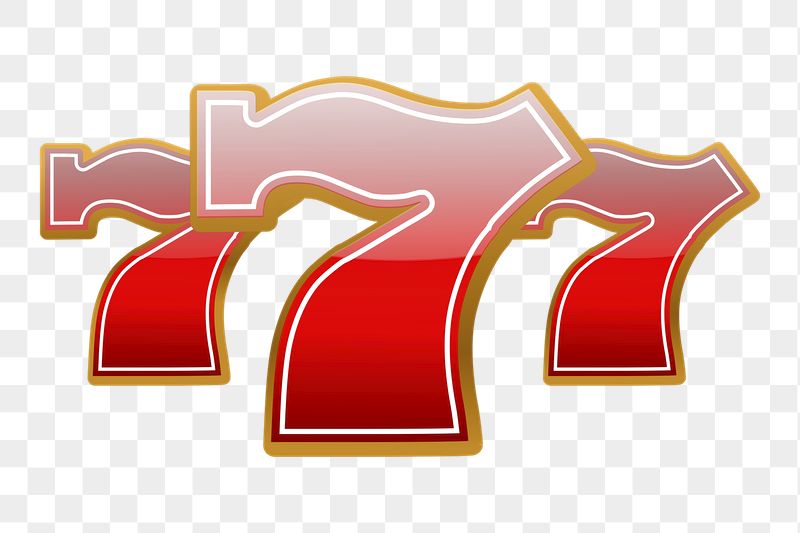 777 numbers png sticker, red | Free PNG - rawpixel