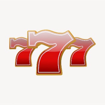 777 numbers sticker, red font | Free PSD - rawpixel