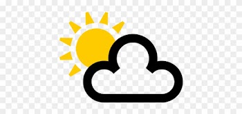 79° - Sun And Cloud Weather Symbol