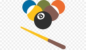 8 Ball Pool Emoji Eight-ball Game Billiard Balls - Billiards 