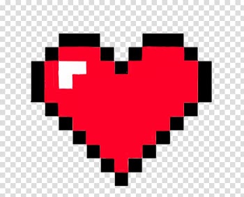 8-bit color 8Bit Heart Pixel art, Ipsum transparent background PNG clipart