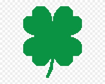 8-bit Four 4 Leaf Clover St Patrick Day Irish Ireland - Four-leaf Clover