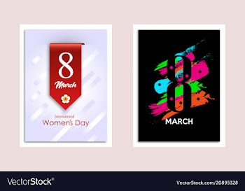 8 march concept eight march set vector image