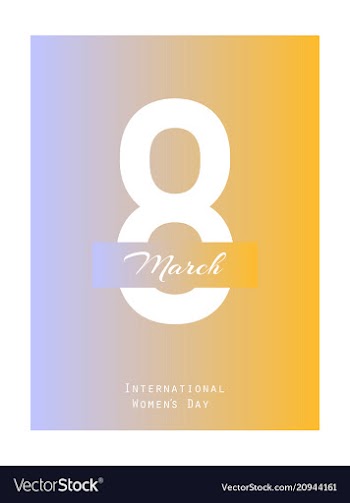 8 march greeting card template international vector image