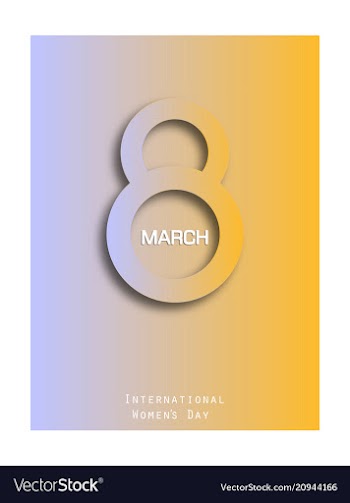 8 march greeting card template international vector image