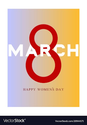 8 march greeting card template international vector image