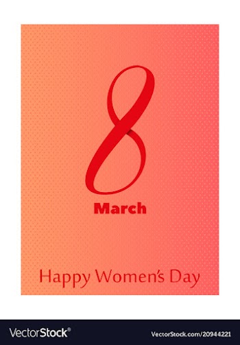 8 march greeting card template international vector image