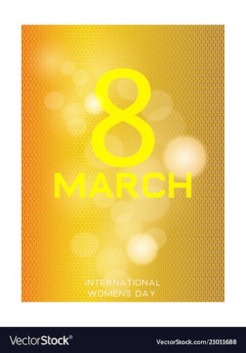 8 march greeting card template international vector image