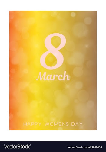 8 march greeting card template international vector image