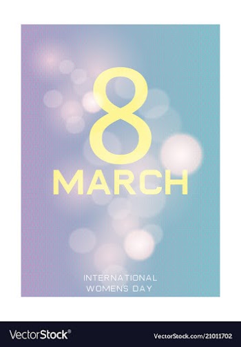 8 march greeting card template international vector image