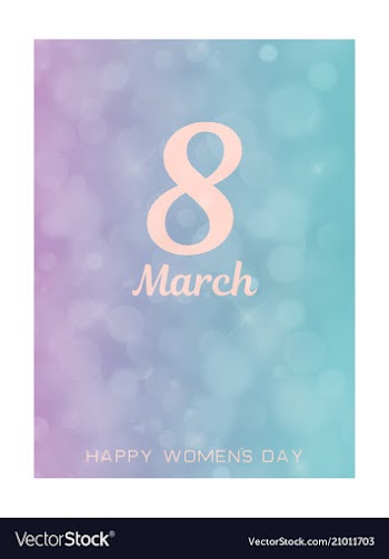 8 march greeting card template international vector image