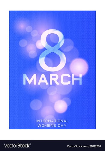 8 march greeting card template international vector image
