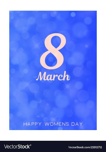 8 march greeting card template international vector image