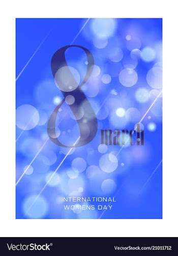 8 march greeting card template international vector image