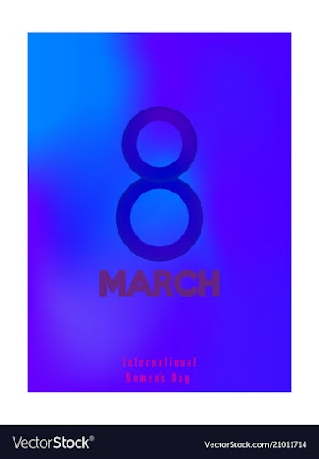 8 march greeting card template international vector image
