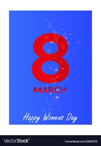 8 march greeting card template international vector image