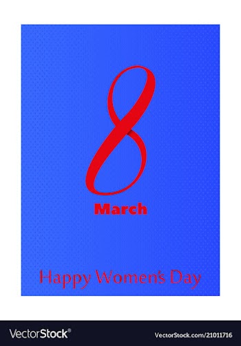8 march greeting card template international vector image
