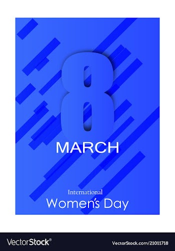 8 march greeting card template international vector image
