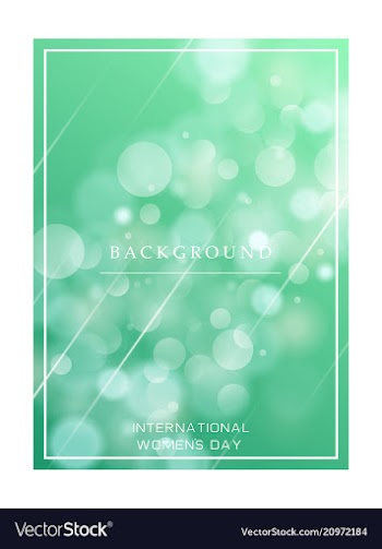 8 march greeting card template on pink background vector image