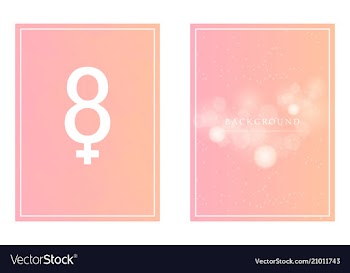 8 march greeting card template on pink background vector image