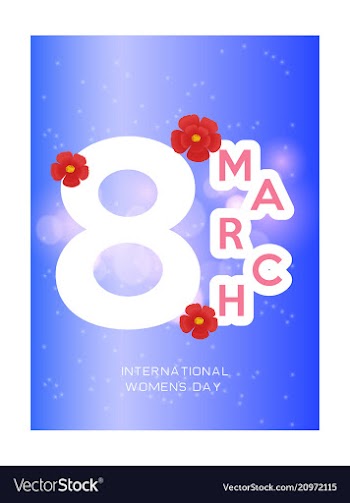 8 march international womens day 8 march on vector image
