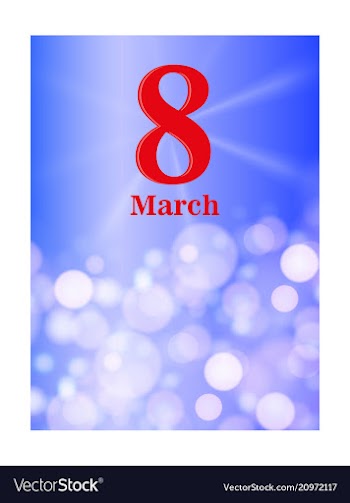 8 march international womens day 8 march on vector image