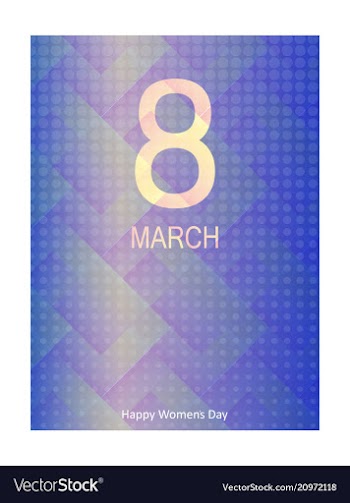 8 march international womens day 8 march on vector image