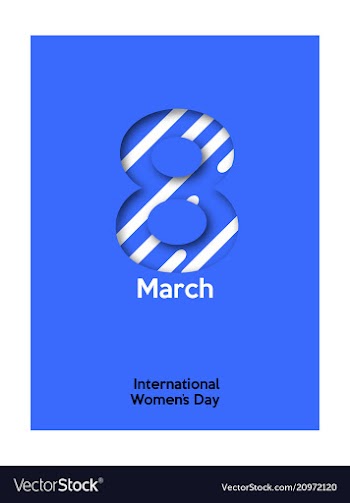 8 march international womens day 8 march on vector image