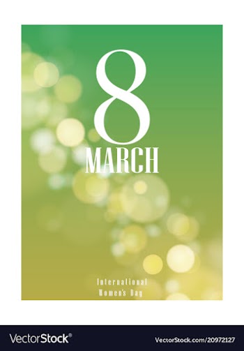 8 march international womens day 8 march on vector image