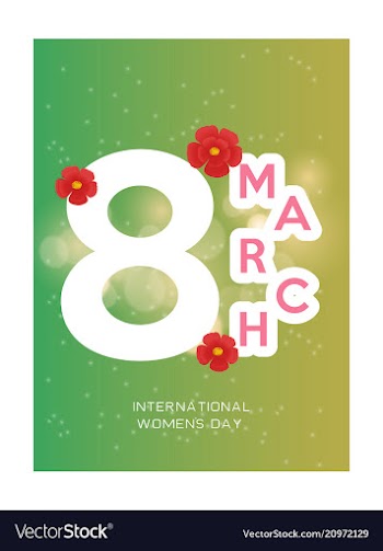 8 march international womens day 8 march on vector image