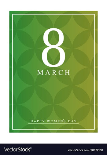 8 march international womens day 8 march on vector image
