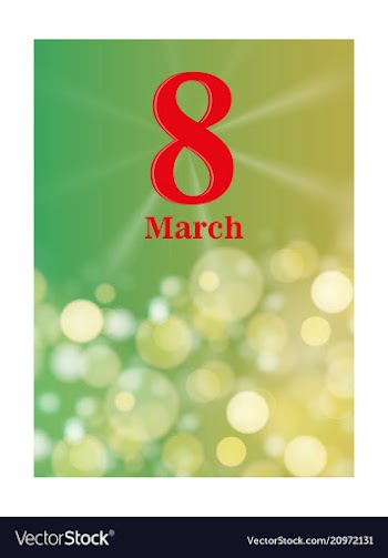 8 march international womens day 8 march on vector image