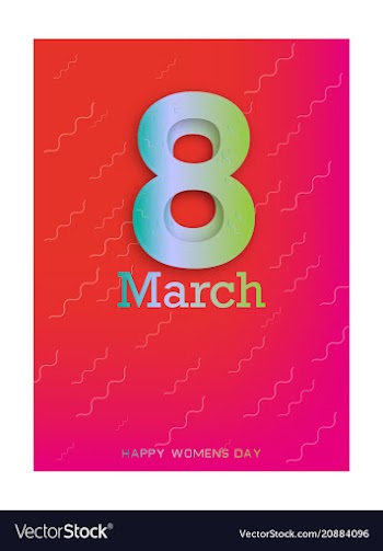 8 march international womens day happy mothers vector image