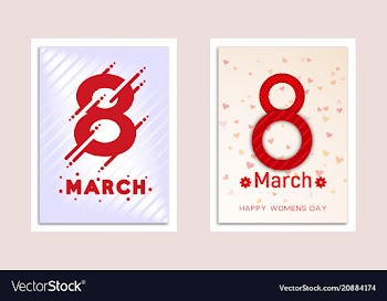 8 march international womens day happy mothers vector image
