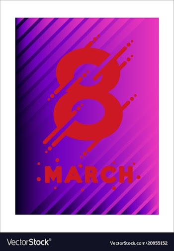 8 march international womens day happy mothers vector image