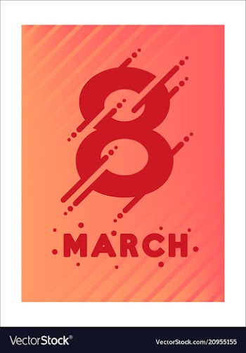 8 march international womens day happy mothers vector image