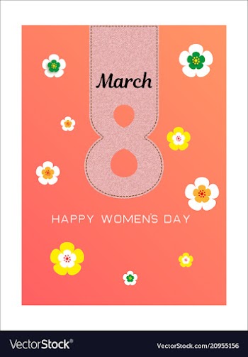 8 march international womens day happy mothers vector image