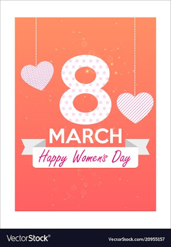 8 march international womens day happy mothers vector image