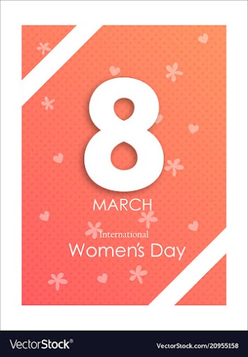 8 march international womens day happy mothers vector image