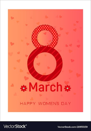 8 march international womens day happy mothers vector image