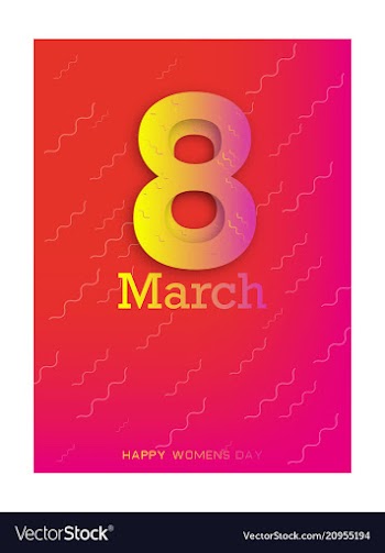 8 march international womens day happy mothers vector image