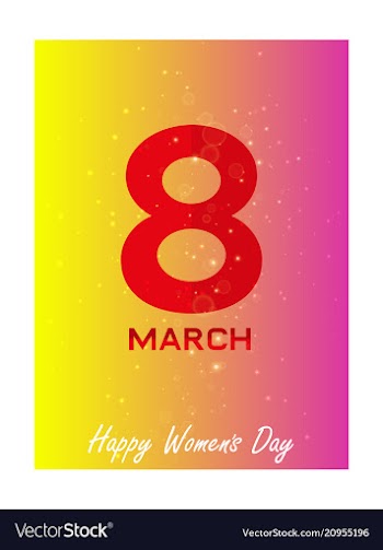 8 march international womens day happy mothers vector image